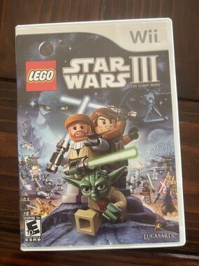 Lego Star Wars III Wii Game – Blue, Green, White
